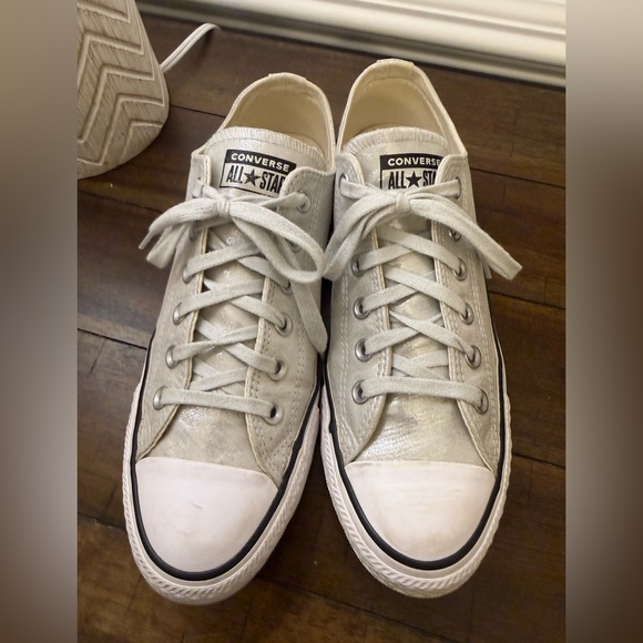 Converse Chuck Taylor All Star Low Top Metallic Shimmer Sneakers size 9 - Picture 5 of 10